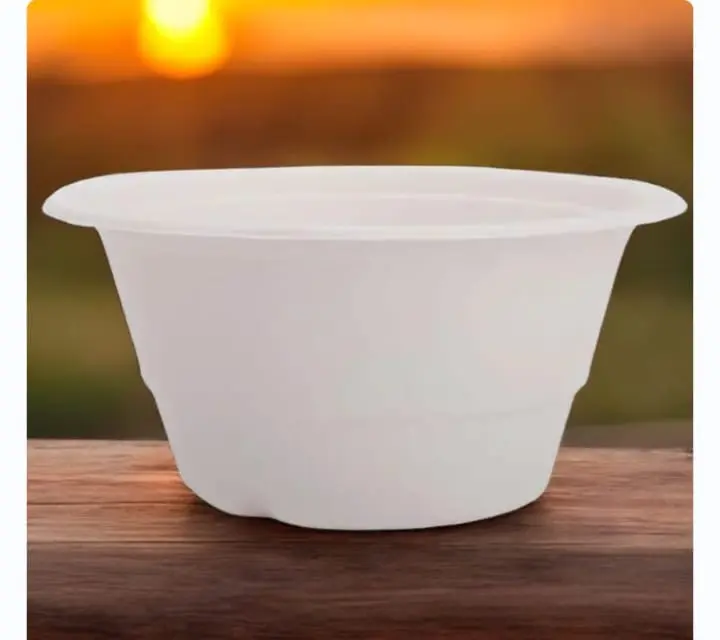 Eco Disposable White (340ML) Bowl 
