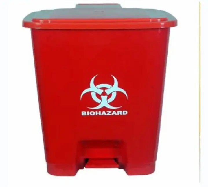 Paddlebin 15Ltr Square Bio Hazard
