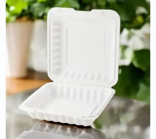 Eco Disposable White 9x9 Clamshell