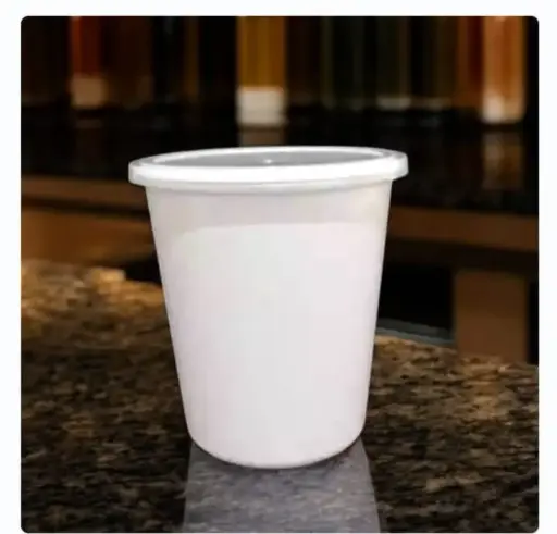 Plastic Contianer Round 750Ml Milky