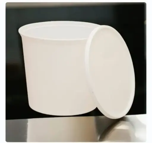 Plastic Contianer Round 1500Ml Milky 