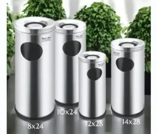 Ss Ash Bin 8x24